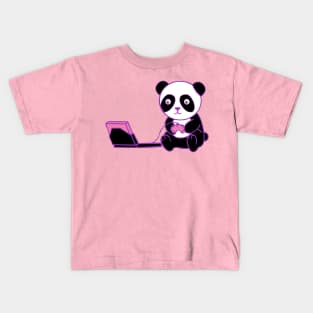 Gamer Panda Kids T-Shirt